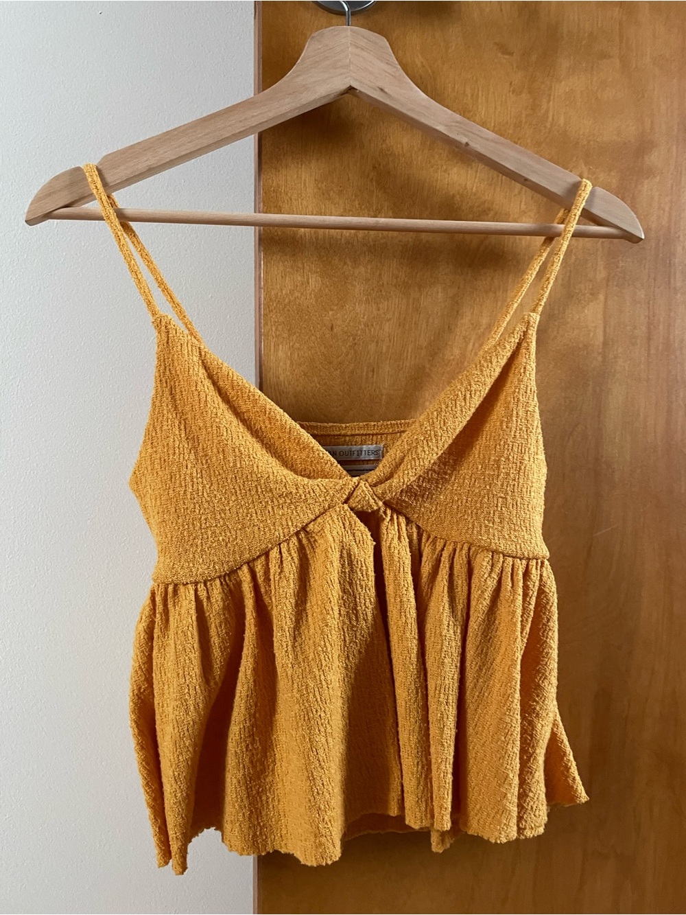 Urban Outfitters Golden Yellow Textured Tank